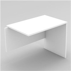 OM DESK RETURN 900W X 600D X 720MMH ALL WHITE