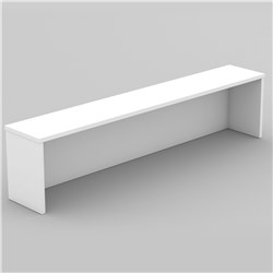 OM DESK HOB 1800W X 300D X 380MMH ALL WHITE