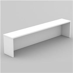OM DESK HOB 1500W X 300D X 380MMH ALL WHITE