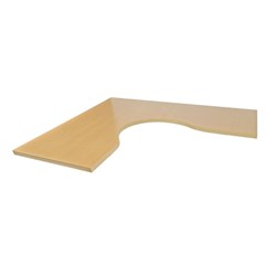 SYLEX ARISE CORNER WORKSTATION DESK TOP ONLY 2100/2100 X 750D X 25MMH BEECH