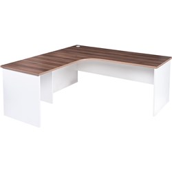 OM PREMIER RADIAL WORKSTATION LEFT HAND RETURN 1800/1800W X700D X 720MMH CASNAN/WHITE