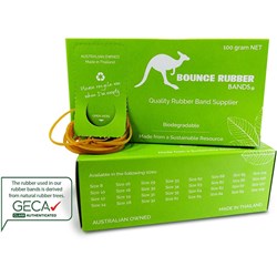 BOUNCE RUBBER BANDS SIZE 65 BOX 100GM