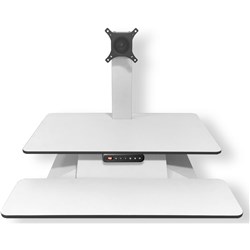 STANDESK MEMORY ELECTRIC SINGLE SCREEN SIT-STAND UNIT 700W X 380D X 100-540MMH WHITE