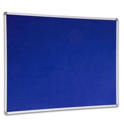 VISIONCHART FELT PINBOARD 1800X1200MM ALUMINIUM FRAME ROYAL BLUE