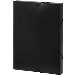 MARBIG DOCUMENT BOX A4 30MM DEPTH HOLDS 300 SHEETS BLACK