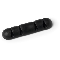 DURABLE CAVOLINE SELF-ADHESIVE CABLE CLIPS 4 GRAPHITE PACK OF 2