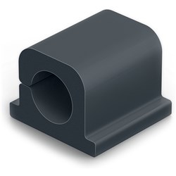 DURABLE CAVOLINE PRO SELF-ADHESIVE CABLE CLIPS 1 GRAPHITE PACK OF 6
