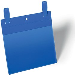 DURABLE LOGISTIC POCKET BINDER A5 LANDSCAPE BLUE PACK OF 50
