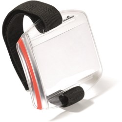 DURABLE NAME BADGE HOLDER WITH ARM BAND PACK OF 10