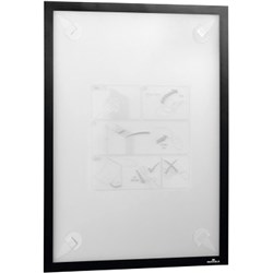 DURABLE DURAFRAME WALLPAPER WITH ADHESIVE STRIPS A3 BLACK