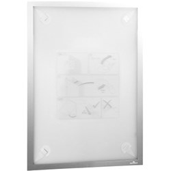 DURABLE DURAFRAME WALLPAPER WITH ADHESIVE STRIPS A3 SILVER