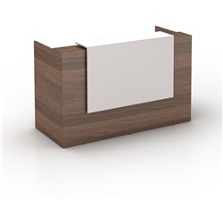 OM SORRENTO RECEPTION COUNTER 1800W X 840D X 1150MMH CASNAN/WHITE