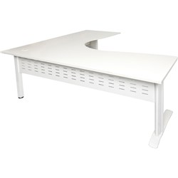 RAPIDLINE RAPID SPAN CORNER WORKSTATION 1800/1800W X 700D X 730MMH WHITE/WHITE