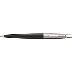 PARKER JOTTER ORIGINALS BALLPOINT PEN BLACK BARREL STAINLESS CLIP REFILL BLUE