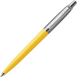 PARKER JOTTER ORIGINALS BALLPOINT PEN YELLOW BARREL STAINLESS CLIP REFILL BLUE