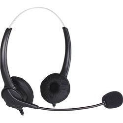 SHINTARO STEREO HEADSET WITH NOISE CANCELLING MICROPHONE BLACK