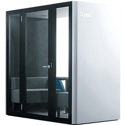 INAPOD ACOUSTIC OFFICE POD SERIES 1 - DOUBLE POD 2200W 1200D X 2170MMH WHITE