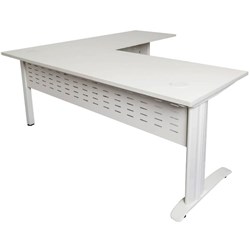 RAPIDLINE SPAN DESK AND RETURN 1800/1100W X 700/600D X 730MMH WHITE/WHITE