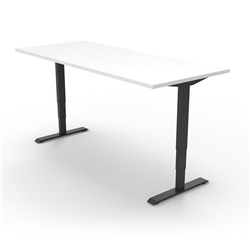RAPIDLINE BOOST+ SINGLE SIDED WORKSTATION 1500W X 750D X 1270MMH WHITE/BLACK