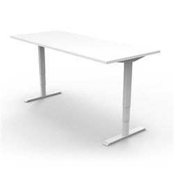 RAPIDLINE BOOST+ SINGLE SIDED WORKSTATION 1500W X 750D X 1270MMH WHITE/WHITE