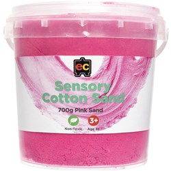 EC SENSORY COTTON SAND 700G TUB PINK