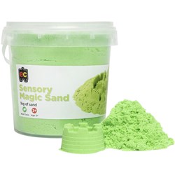 EC SENSORY MAGIC SAND 1KG TUB GREEN