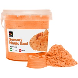 EC SENSORY MAGIC SAND 1KG TUB ORANGE