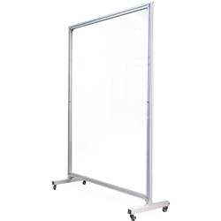 VISIONCHART ELEMENT MOBILE SCREEN GUARD STRAIGHT EDGE 1200W X 1800MMW CLEAR