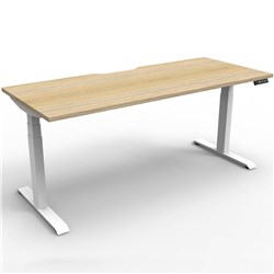 RAPIDLINE BOOST+ SINGLE SIDED WORKSTATION 1500W X 750D X 1270MMH OAK/WHITE