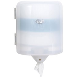 LIVI CENTREFEED HAND TOWEL DISPENSER WHITE