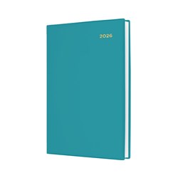 COLLINS BELMONT COLOURS DIARY A5 DAY TO PAGE TEAL