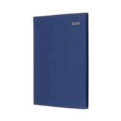 COLLINS BELMONT DESK DIARY A5 2 DAYS TO PAGE NAVY