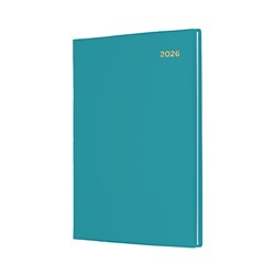 COLLINS BELMONT COLOURS DIARY A5 WEEK TO VIEW TEAL