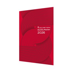 COLLINS COLPLAN PLANNER A4 MONTH TO VIEW GEO RED