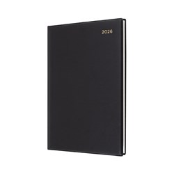COLLINS BELMONT DESK MANAGER DIARY QUARTO WEEK TO VIEW BLACK