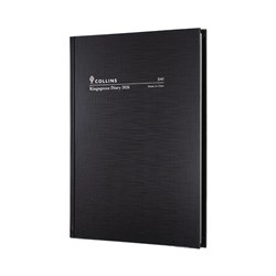 COLLINS KINGSGROVE DIARY A4 WEEK TO VIEW BLACK