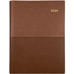 COLLINS VANESSA DIARY A5 WEEK TO VIEW BROWN