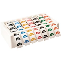AVERY FOOD ROTATION DAY LABEL DISPENSER KIT WHITE