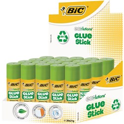 BIC ECO GLUE STICK 21G BOX OF 20