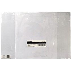 PROTEXT BOOK JACKET SCRAP BOOK CLEAR 335 X 240MM PACK OF 10
