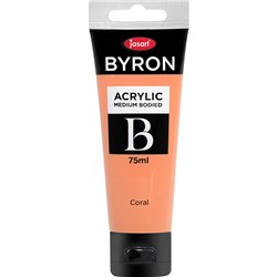 JASART BYRON ACRYLIC PAINT 75ML CORAL