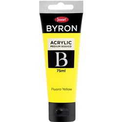 JASART BYRON ACRYLIC PAINT 75ML FLUORO YELLOW