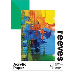 REEVES ACRYLIC PAD A4 360GSM 12 SHEETS