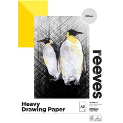 REEVES HEAVY DRAW PAD A3 200GSM 25 SHEETS