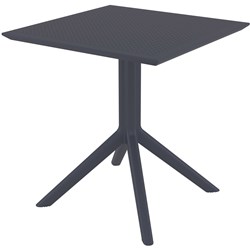 SKY 70 HOSPITALITY CAFE TABLE INDOOR OUTDOOR USE 700W X 700D X 740MMH POLY ANTHRACITE