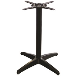 ASTORIA HOSPITALITY TABLE BASE SUITS TOP SIZE UP TO 800W X 800MMD SQUARE BLACK