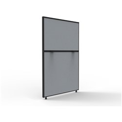 RAPIDLINE SHUSH30+ SCREEN 750W X 30D X 1200MMH BLACK FRAME GREY PINNABLE FABRIC