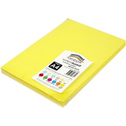 RAINBOW SYSTEM BOARD A4 150 GSM SUNSHINE YELLOW 100 SHEETS