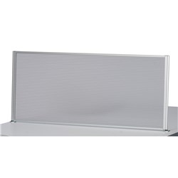 SYLEX ICE SCREEN DESK PARTITION 800W X 500MMH FRAMED TRANSLUCENT