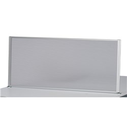 SYLEX ICE SCREEN DESK PARTITION 1500W X 500MMH FRAMED TRANSLUCENT